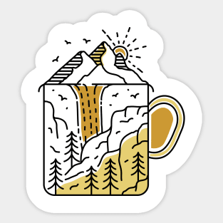 A Cup of Nature Sticker